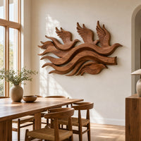 Wall Art Mid Century Statement Wall Panel For Great Room Interior, view 10