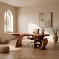 Ovalcrest Desk, Hand-Shaped from Solid Walnut, view 10