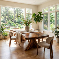 Scandinavian Natural Edge Dining Table For Casual Dining Space, view 10