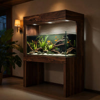 Solid Wood Aquarium Stand With Canopy Living Room, view 10