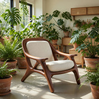 Solid Wood Chair Handcrafted Accent Living Room, view 10