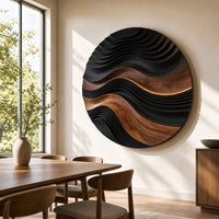 Mid Century Relief Wall Decor For Fireplace Wall Area, view 10