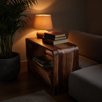 Solid Wood Sofa Arm Table Handcrafted Side Living Room, view 10