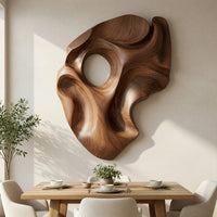 One Walnut Block, Hollowed Into a Wall Sculpture, view 10 — view 10