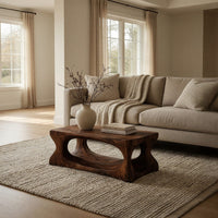 Thick Hardwood Blocks, Hollowed Into a Coffee Table, view 10