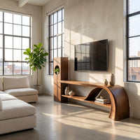 Minimalist Organic Tv Stand For Apartment Interior Design, view 10