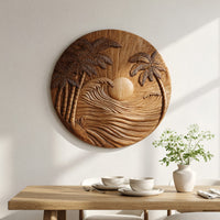 Where the Sun Sits Down in the Surf, Round Wall Relief, view 10 — view 10