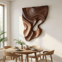 Driftshield Carved Wall Art in Figured Walnut, view 10 — view 10