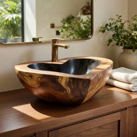 Solid Wood Sink Vanity Mid Century Solid Modern Bathroom, view 10