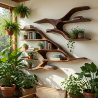 Solid Wood Wall Mounted Shelf Living Room, view 10