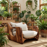 Solid Wood Chair Farmhouse Accent Living Room, view 10