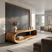 Made of One Unbroken Curve: A Sculptural TV Console, view 10