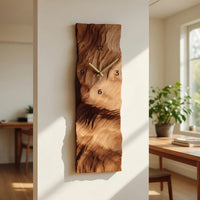 Solid Wood Clock Vertical Wall Living Room, view 10