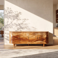 Where the Sound Settles: A Carved Wave Media Console, view 10