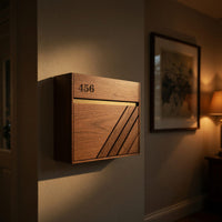 Solid Wood Mailbox Post Solid Sculpture Patio Furniture Decoration, view 10