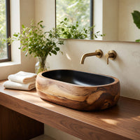 Solid Wood Sink Vanity Farmhouse Bathroom, view 10