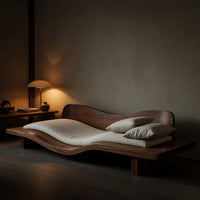 Solid Wood Day Bed Rustic Farmhouse Daybed Entryway Furniture Decoration, view 10