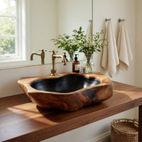 Solid Wood Sink Vanity Farmhouse Solid Bathroom, II, view 10