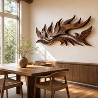 Wall Art Scandinavian Contour Wall Decor For Lake House Interior, view 10