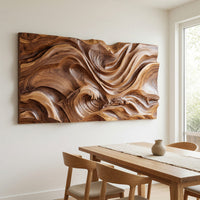 Book-Matched Boards, Carved Into a Rolling Sea Wall Panel, view 10 — view 10