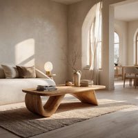 One Wave, Carved Solid Through: A Low Coffee Table, view 10