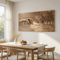 Shoreline Wave Relief for a Bright Coastal Room, view 10 — view 10
