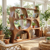 Modern Decorative Bookcase Storage Organizer For Living Room Space, view 10