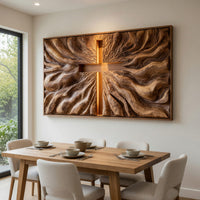Cross and Sunburst Wall Art for the Family Living Room, view 10 — view 10