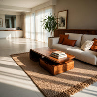 Single Drawer Coffee Table with Sculpted Scroll Leg, view 10