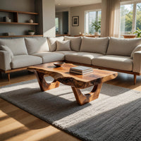 Same Timber Top to Floor, Arch-Base Coffee Table, view 10