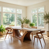 Scandinavian Freeform Dining Table For Family Dining Room, view 10