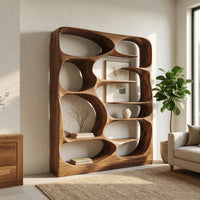 Cell Pod Bookshelf with Carved Organic Openings, view 10