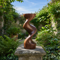 Solid Wood Sculpture Wall Art Farmhouse Solid Abstract Garden, view 10