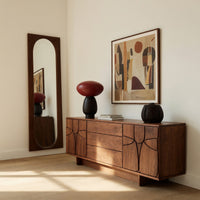 Solid Wood Sideboard Carved Living Room Dining, view 10