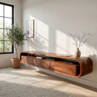 One Run of Walnut, Wrapped Into a Media Console, view 10
