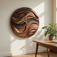 Solid Wood Clock Wall Living Room, view 10