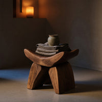 Solid Wood Teak Shower Bench Handcrafted Spa Style Bathroom, view 10
