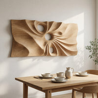 Pierced Drapery Wall Art for a Quiet Home Office Wall, view 10 — view 10