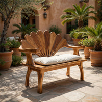 Solid Wood Outdoor Garden Bench Live Edge Entryway Interior Styling, view 10