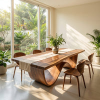 Sculptural Dining Table For Tropical Dining Space, view 10