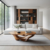 Dunecrest Coffee Table with a Carved Wave Base, view 10