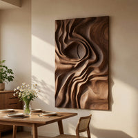 One Walnut Slab Read Like a Contour Map, Wall Art Panel, view 10 — view 10
