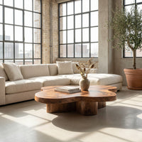 Organic Coffee Table With Unique Cloud-shapes For Living Room, view 10