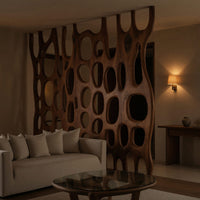 Solid Wood Room Divider Artistic Sculptural Living Office, view 10