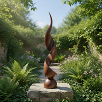 Solid Wood Sculpture Wall Art Handcrafted Organic Contemporary Landscape Office, view 10