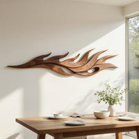 The Feather That Never Falls, a Walnut Wall Relief, view 10 — view 10