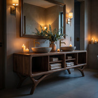 Solid Wood Bathroom Vanity Cabinet, view 10