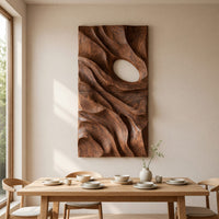 Rootveil Walnut Wall Relief, Carved in Two Panels, view 10 — view 10