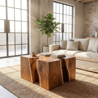 Modern Block Coffee Table For Zen Lounge, view 10