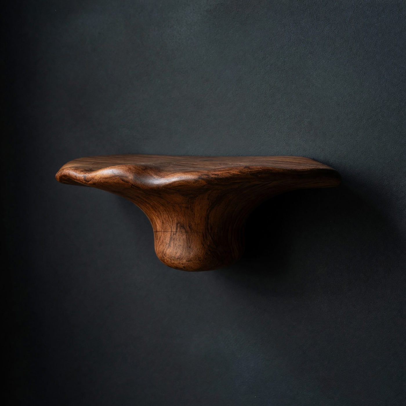 Solid Wood Mushroom Shelf Handcrafted Solid Bedroom Wall